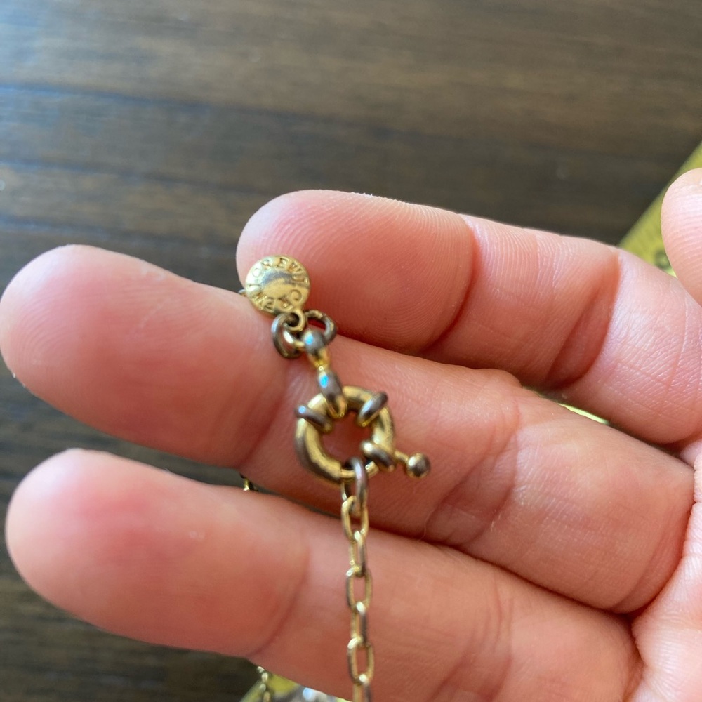J crew clear square crystal gold tone necklace - Picture 9 of 9